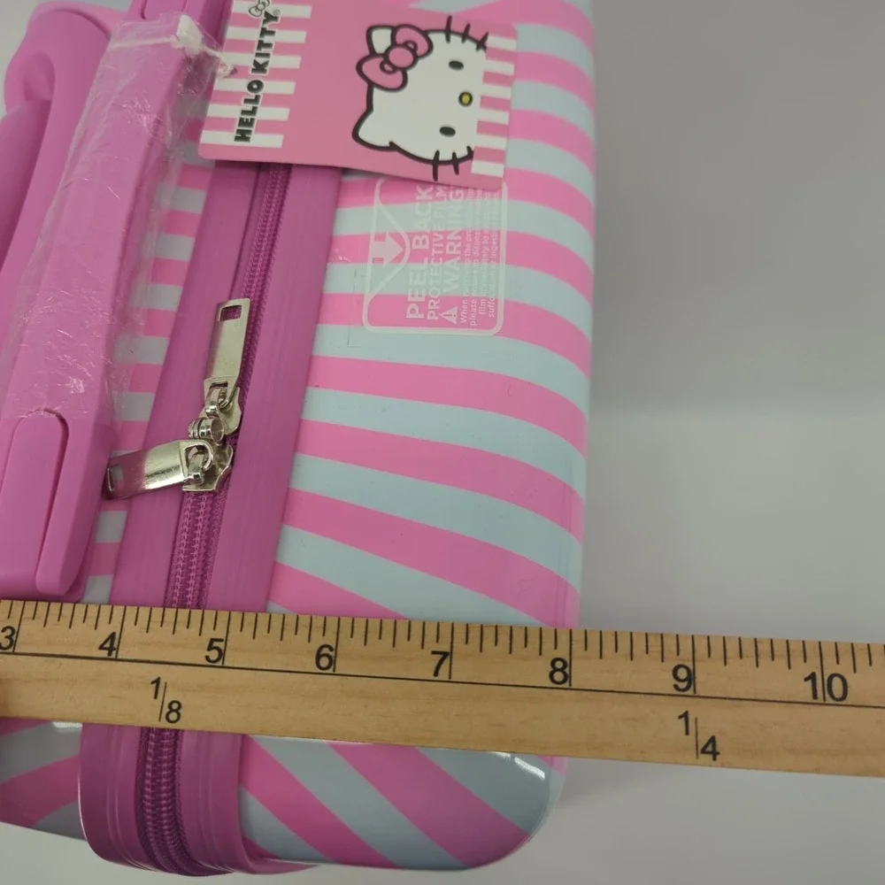 Sanrio Hello Kitty 360 degree Rolling Hard Shell Suitcase Luggage Carry On - NWT